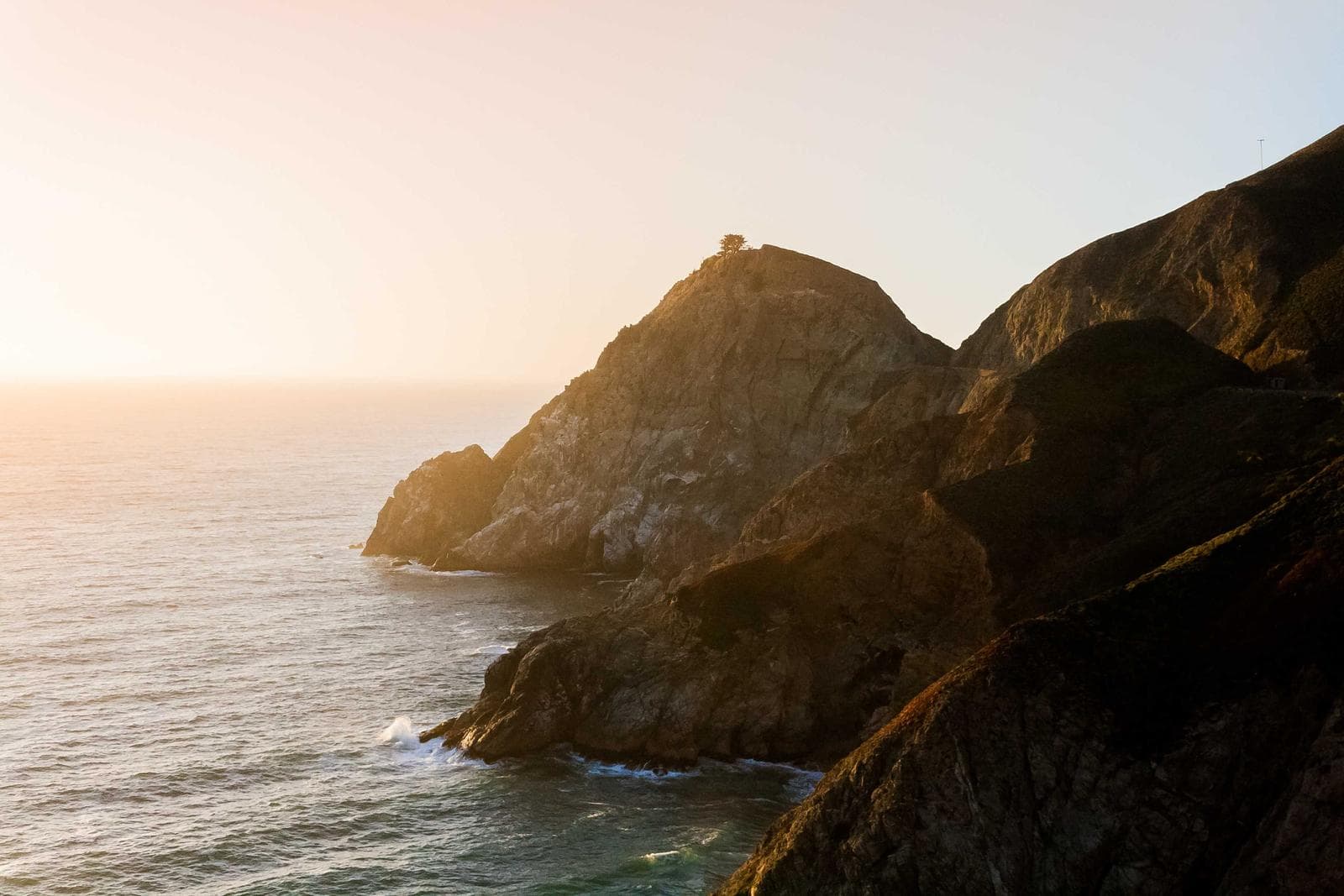 Cliff into the sea