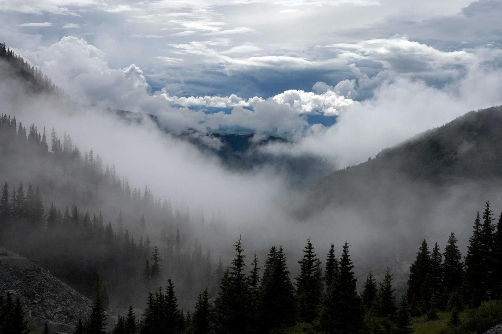 Above the cloud line