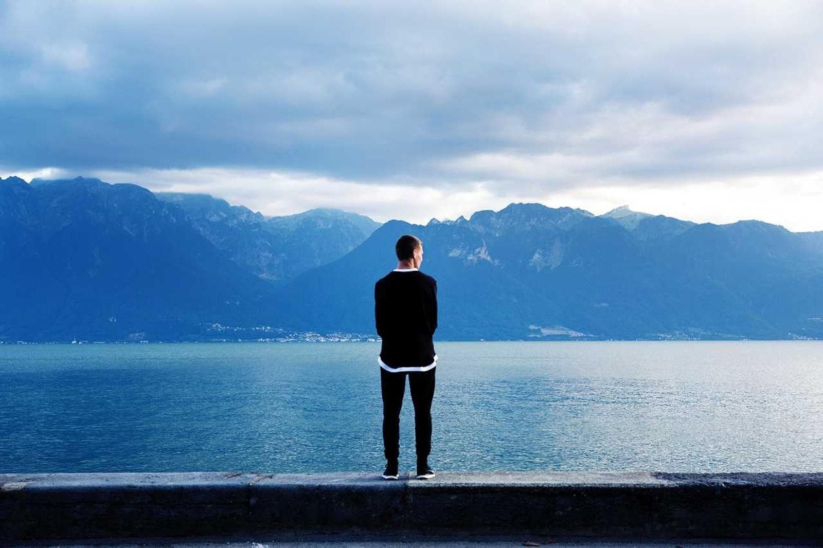 Looking at the lake