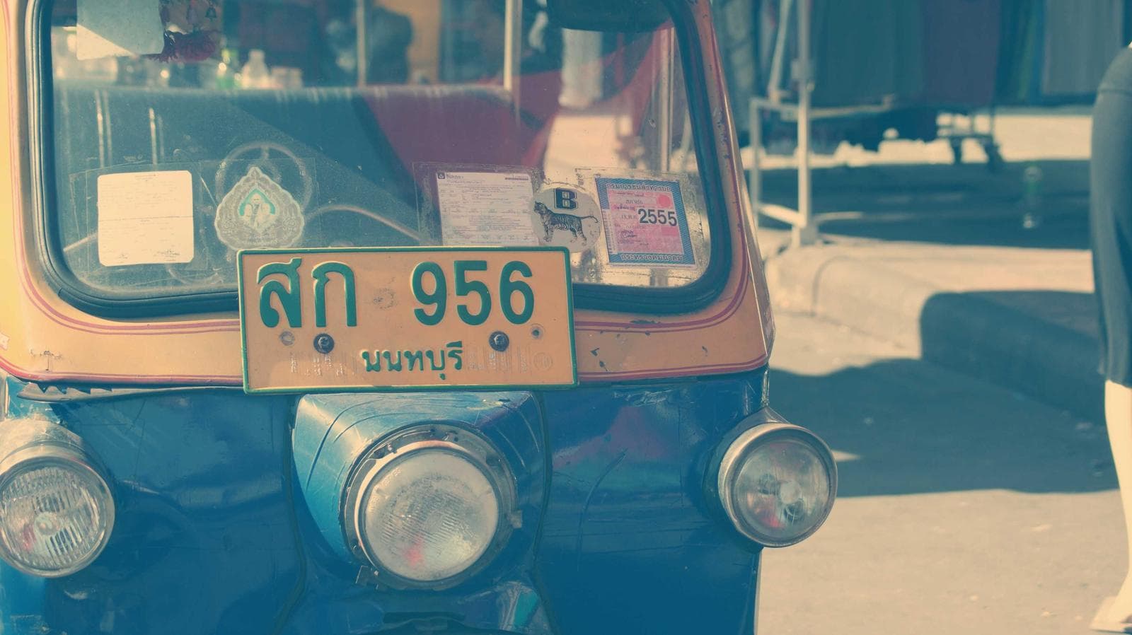 Front of an old truck