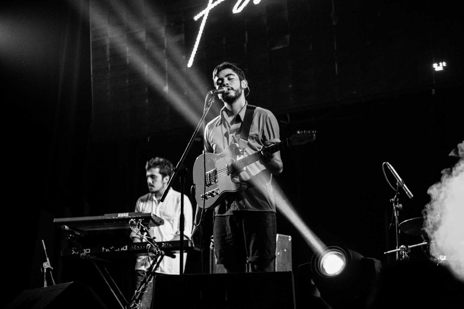On stage