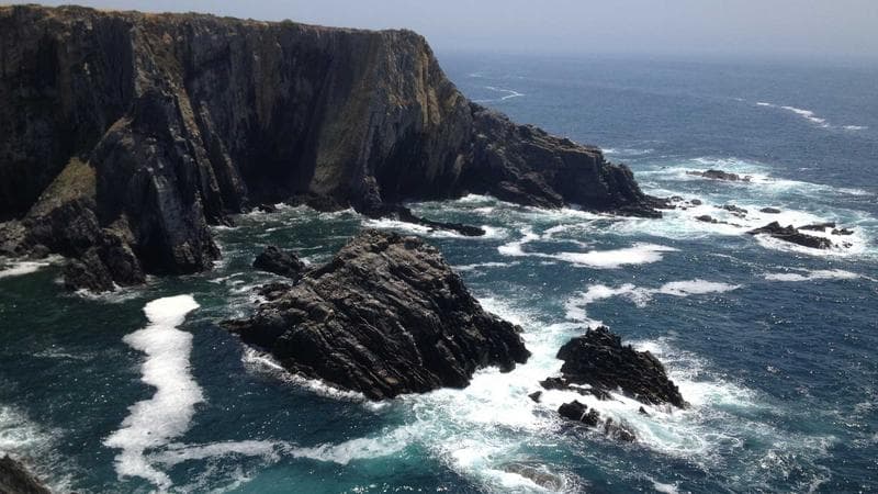 Dark cliffs