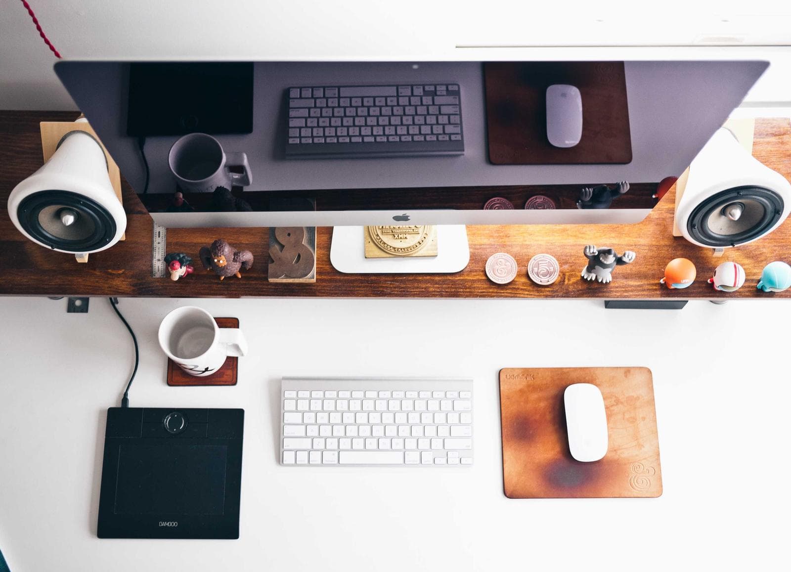 White desk
