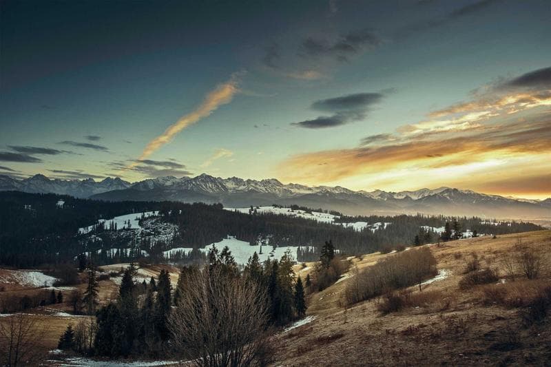 Alpine sunset