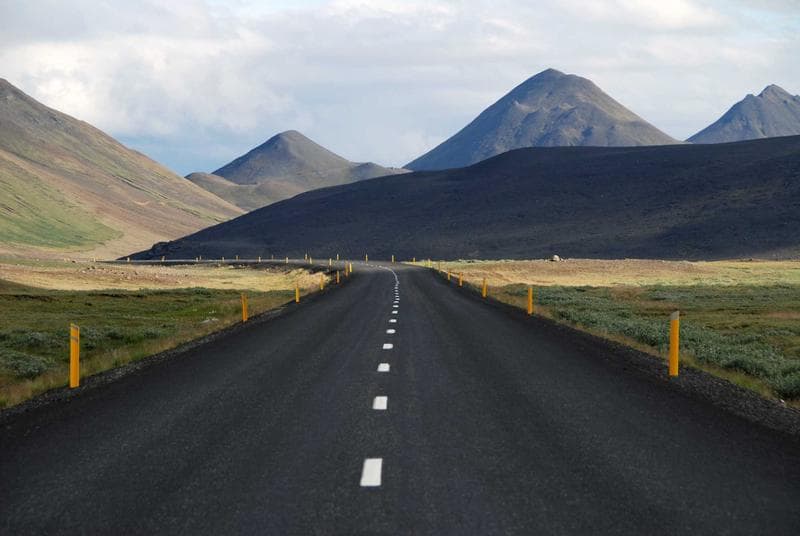 Straight road