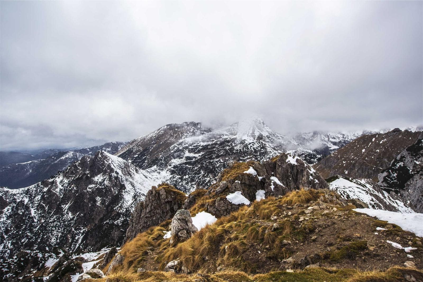 Rock and snow