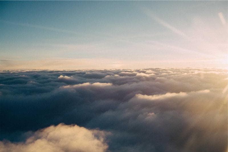 Above the clouds