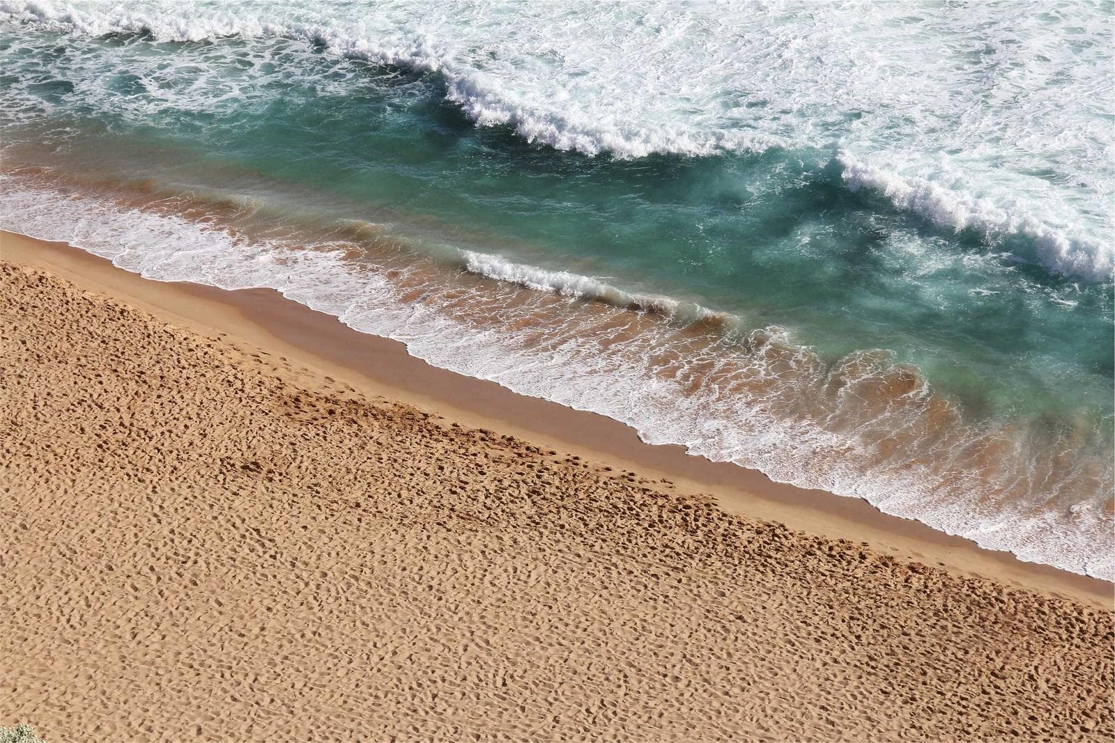 Waves on sand