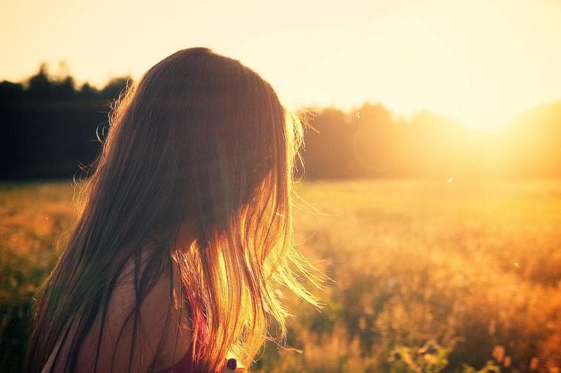 Backlit hair