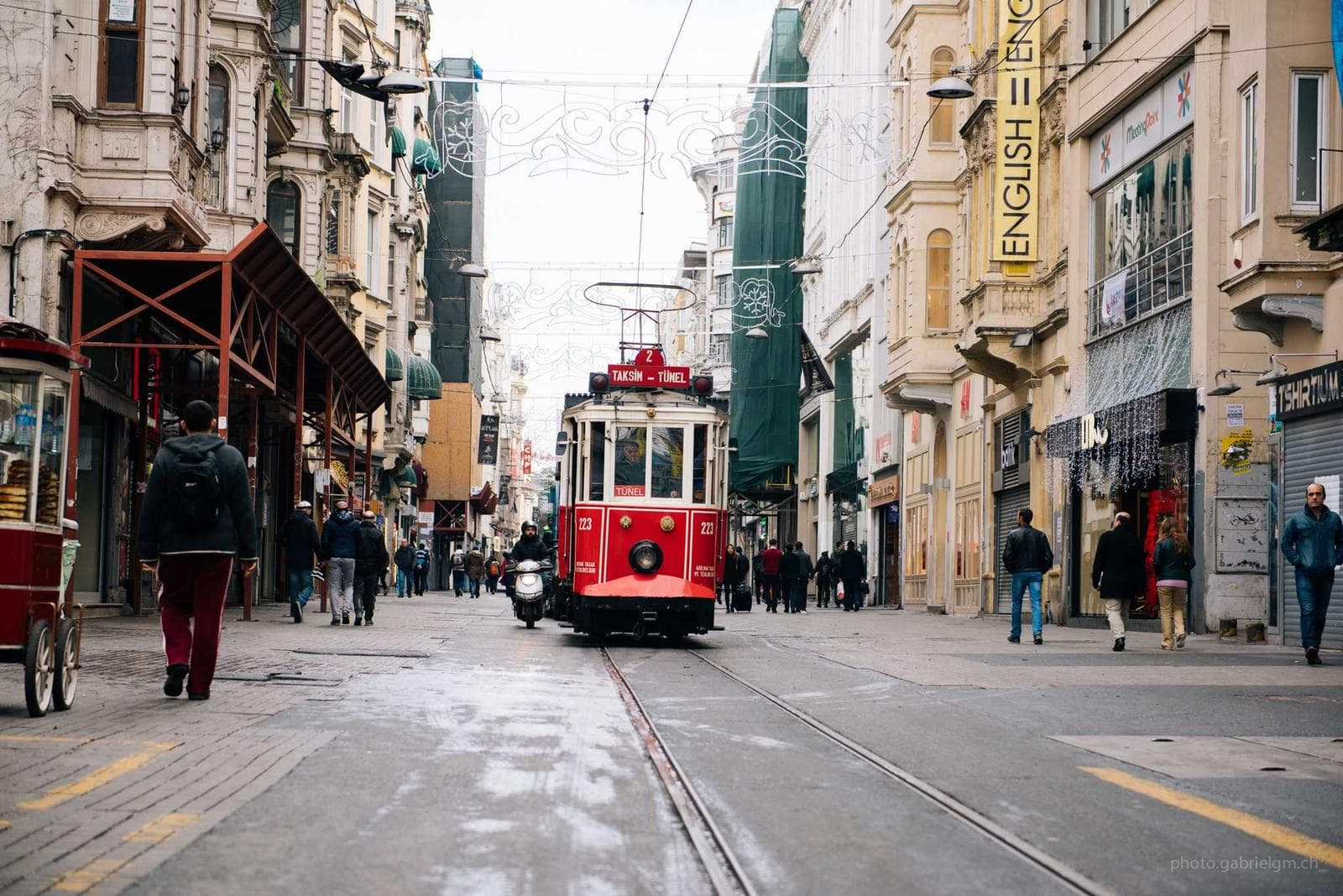 Red tram