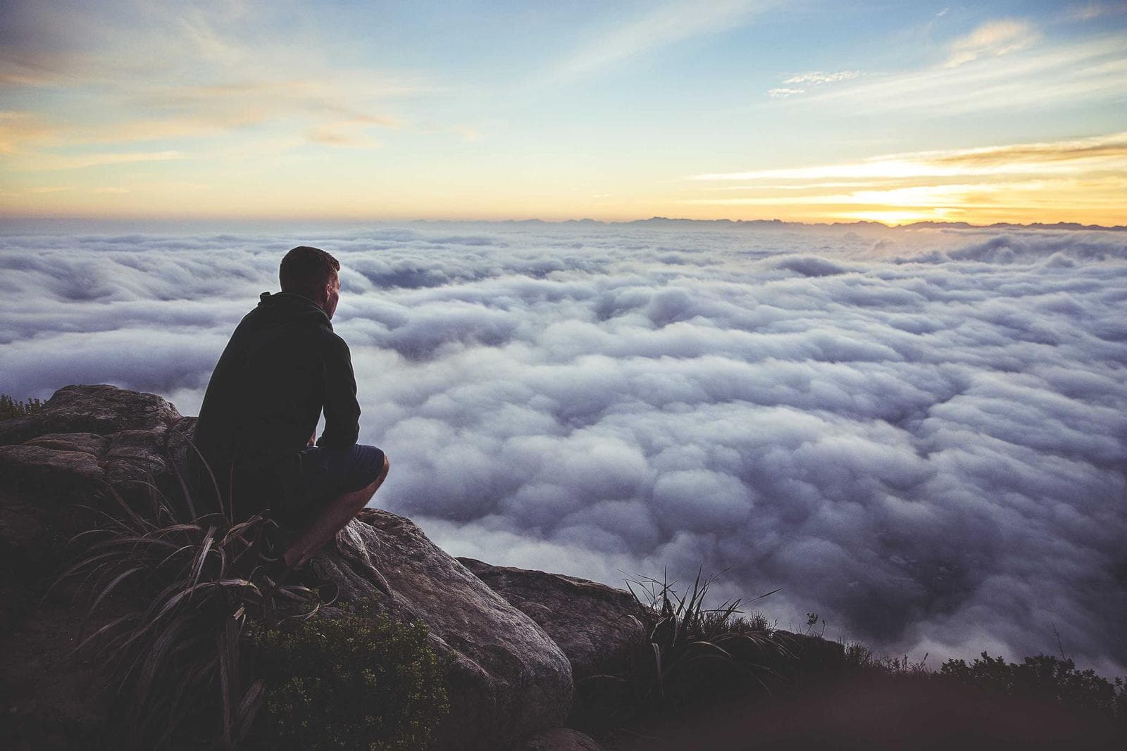 Sitting above the clouds
