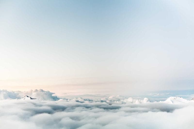 Above the clouds