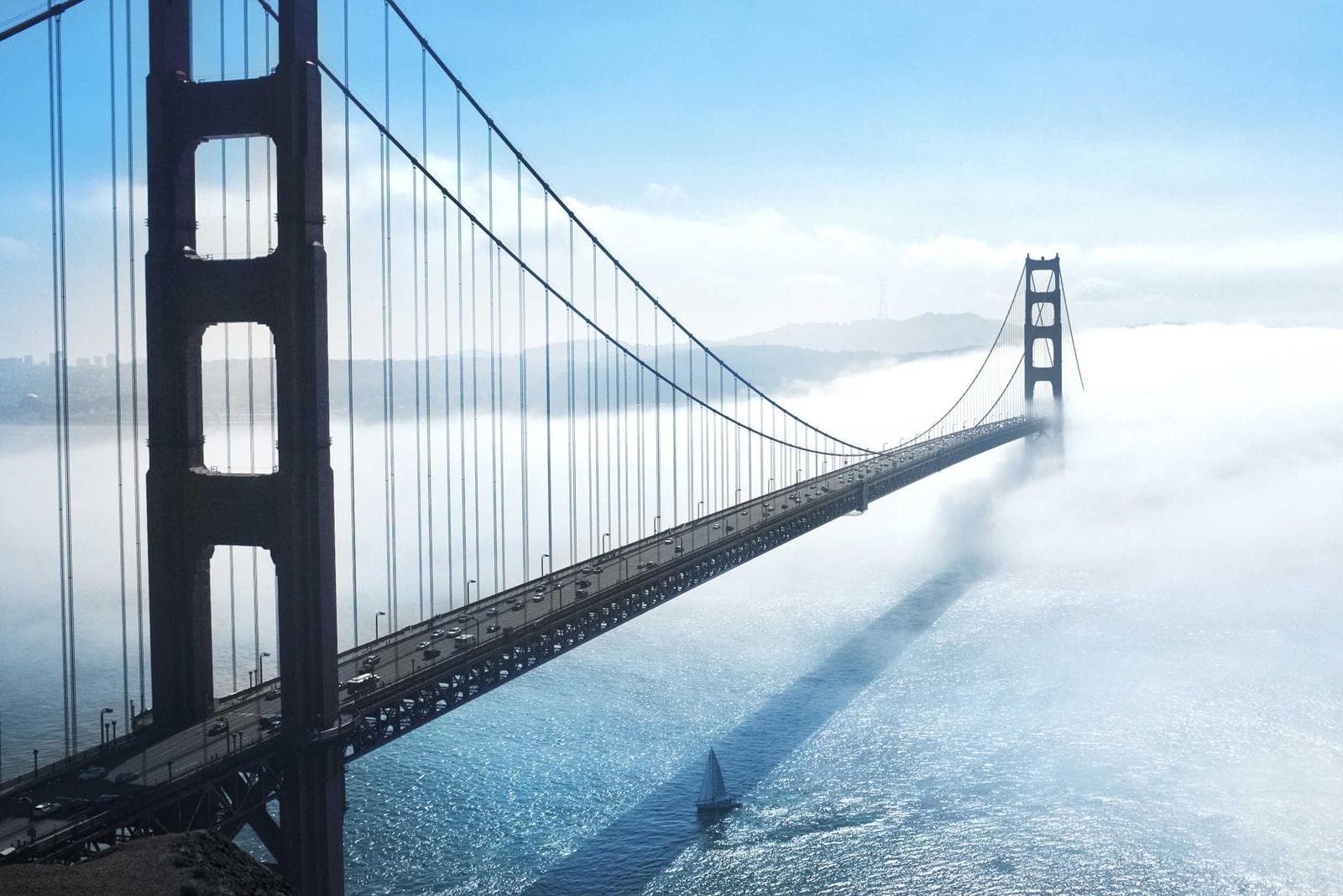 Golden Gate in fog