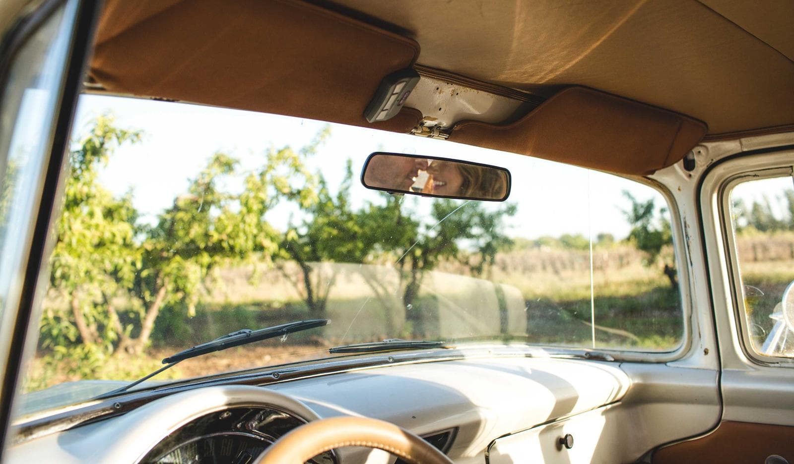 From the passenger seat