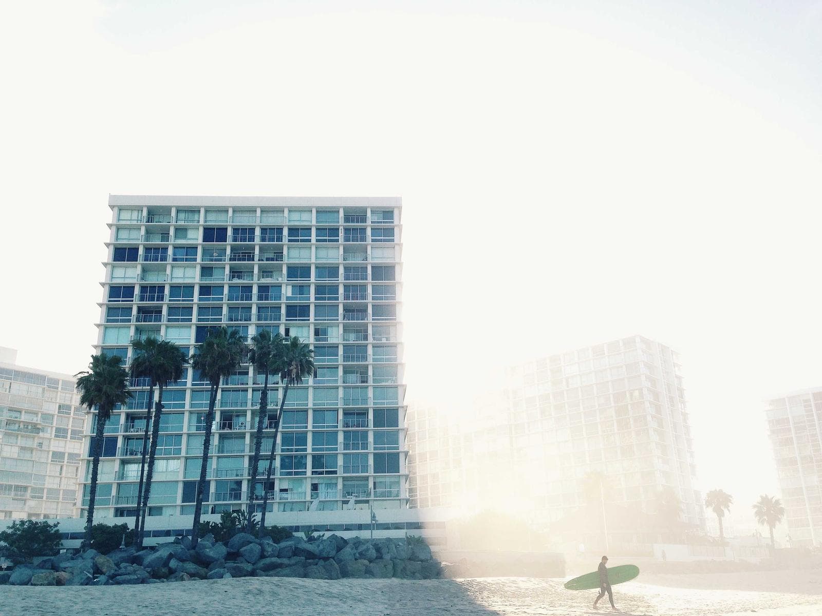Glass facade