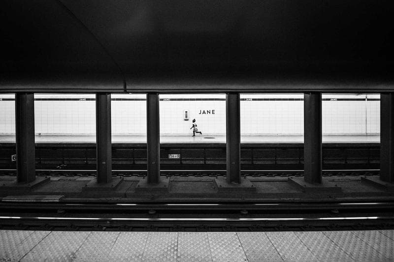 Empty platform