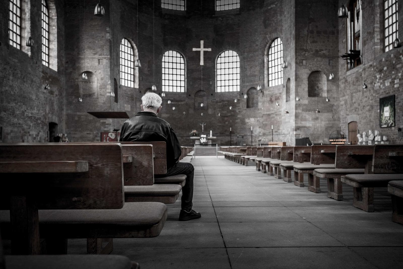 Inside the church