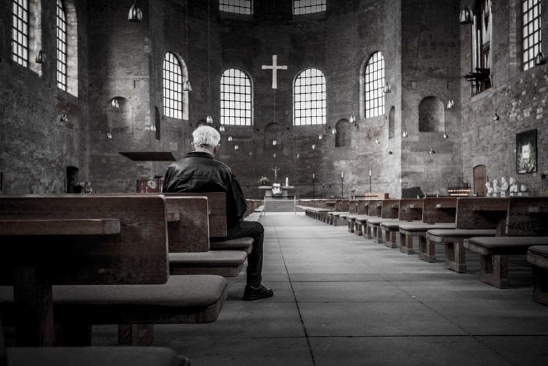 Inside the church
