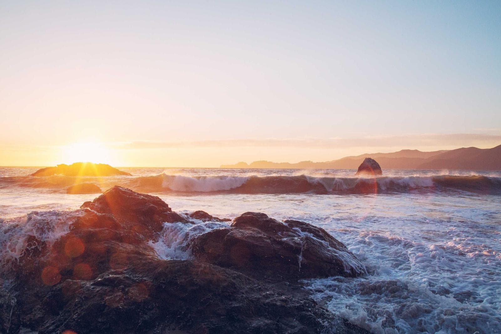 Sunrise on the rocks