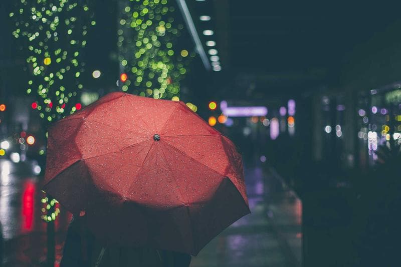Red umbrella