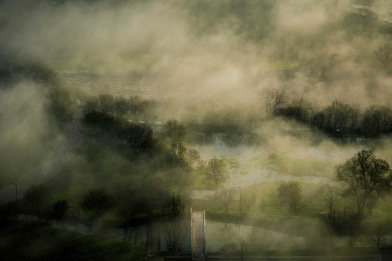 Fog in the green