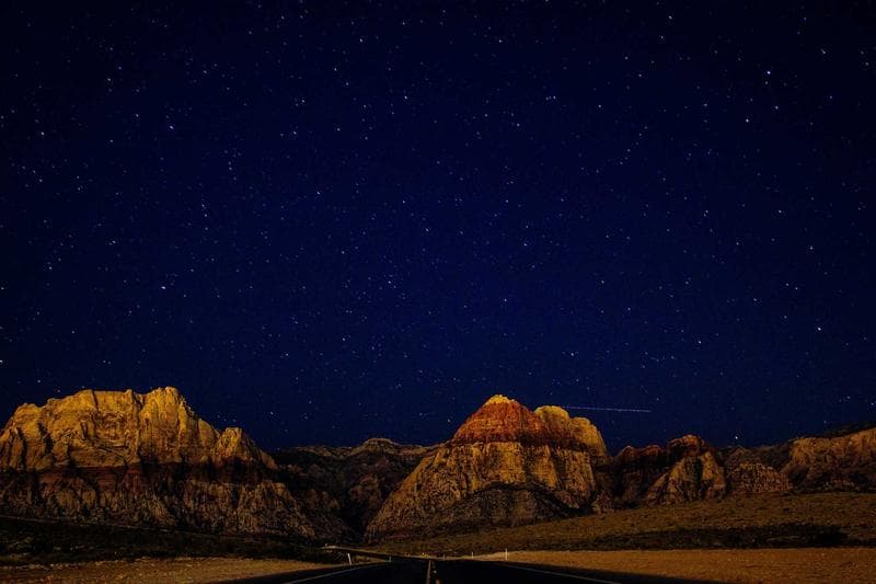 Desert at night