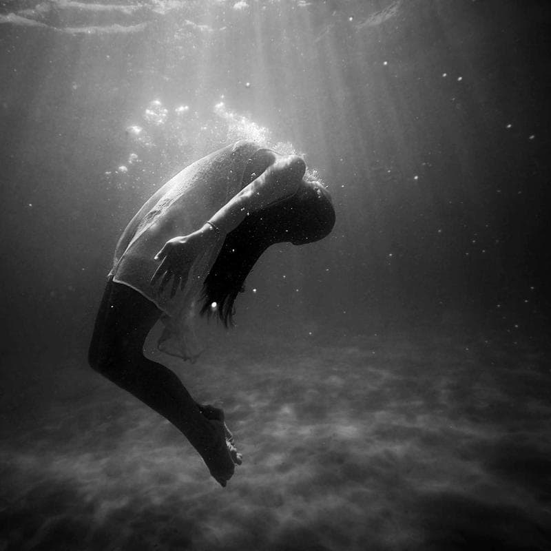 Underwater, monochrome