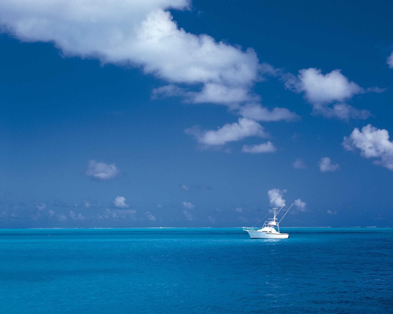 Ice on blue