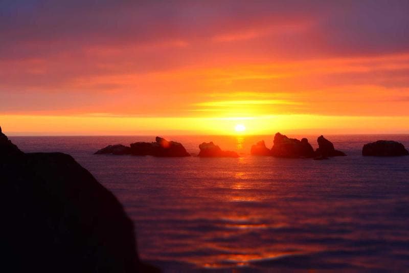 Orange sea