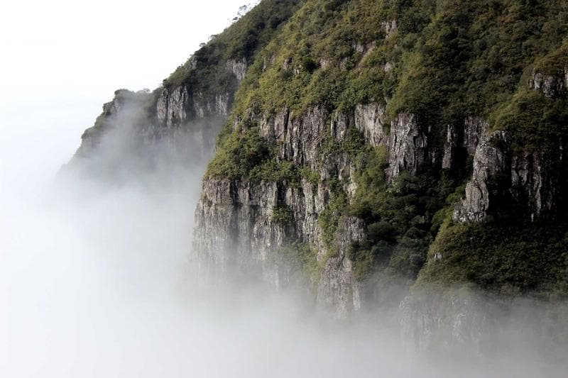 Cliff in cloud
