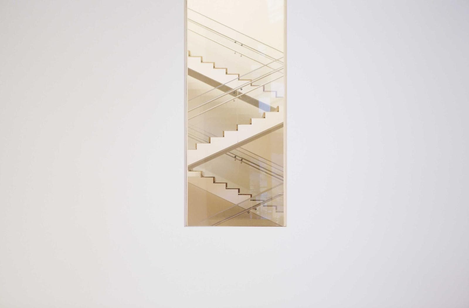 White stair