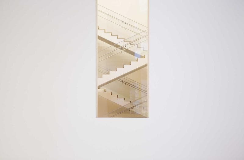 White stair