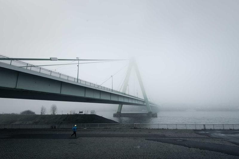 Bridge in fog