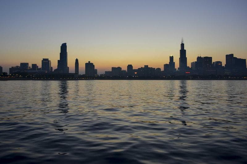 Skyline at dusk