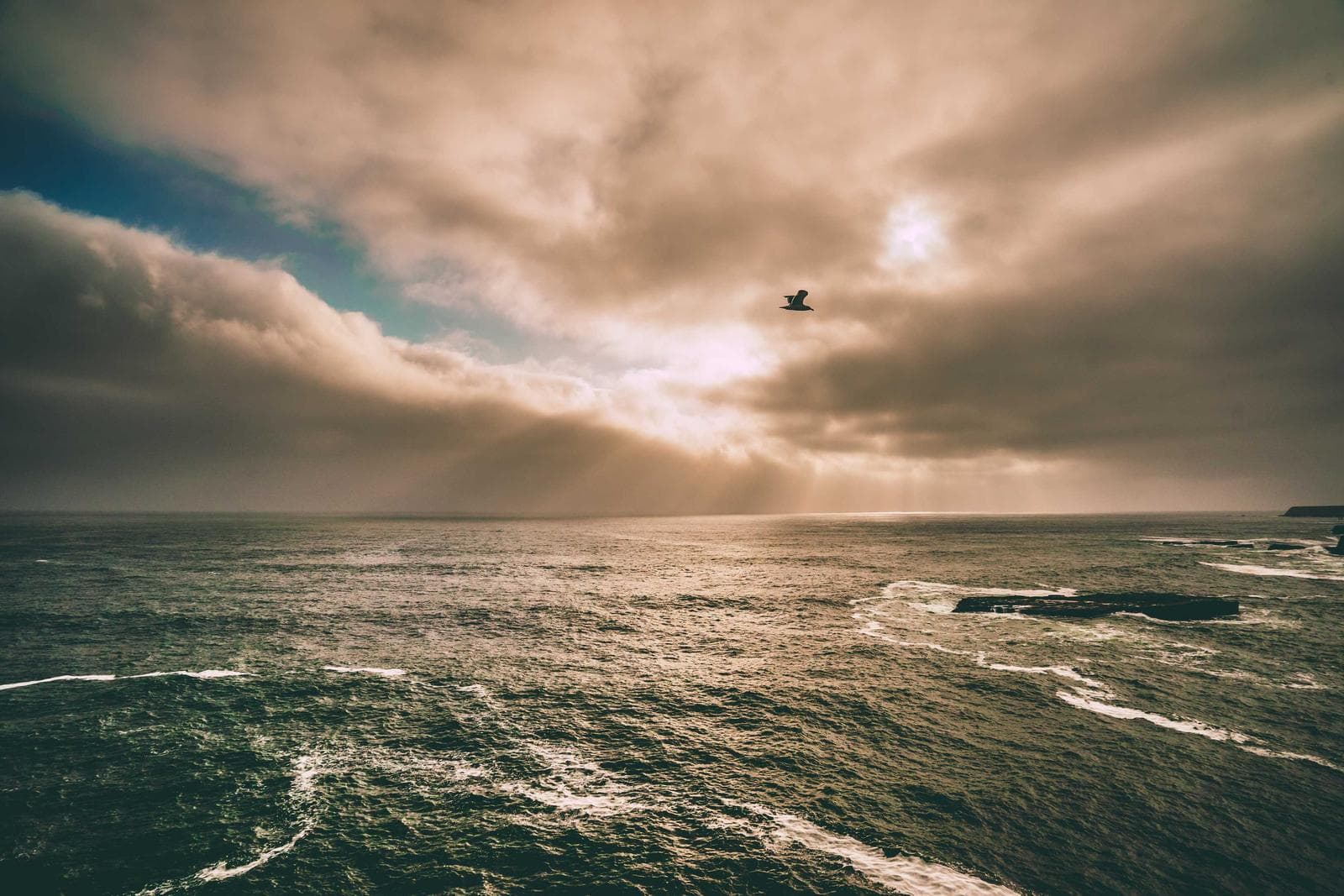 Storm at sea