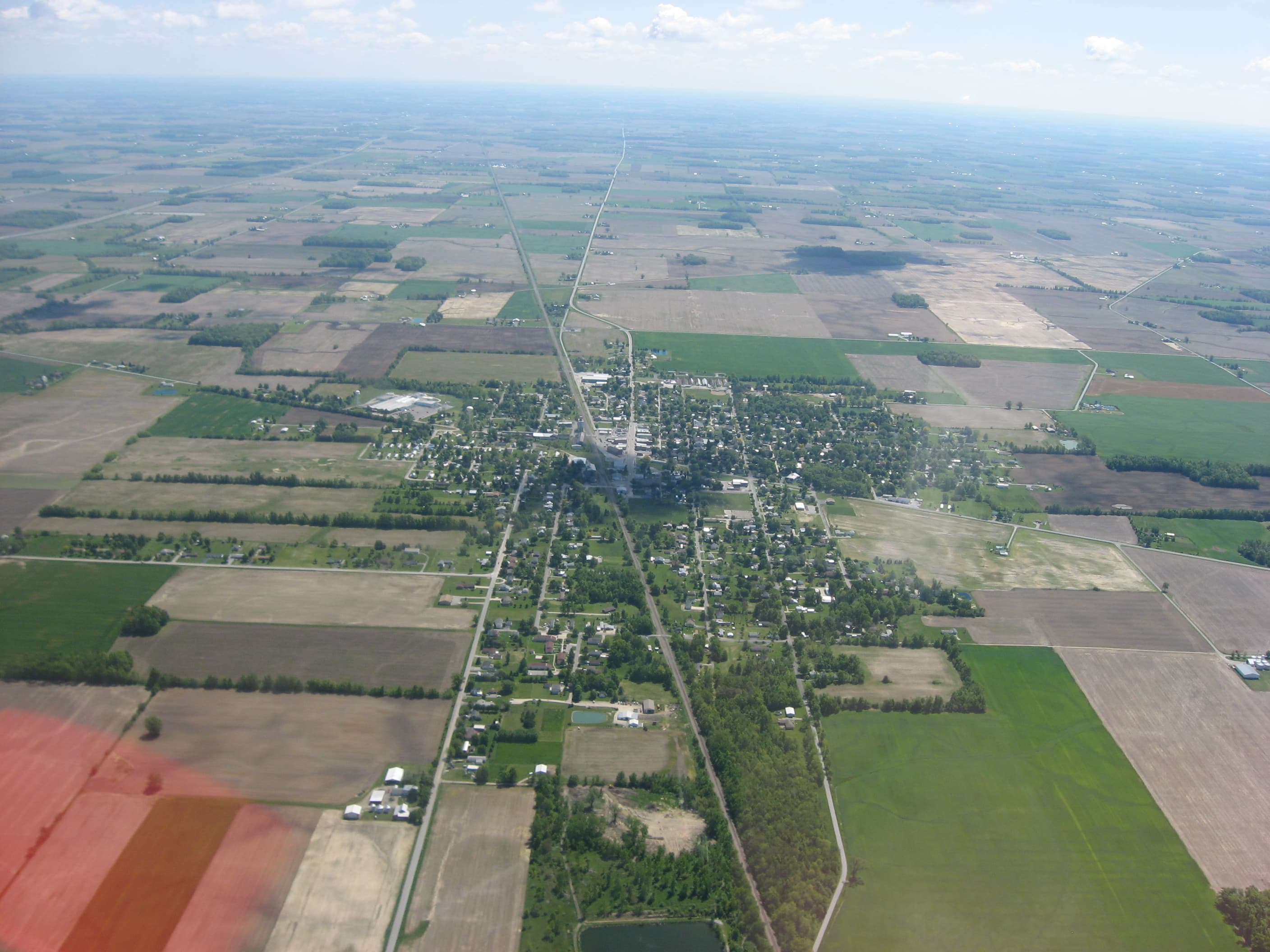 Village of Forest from the air