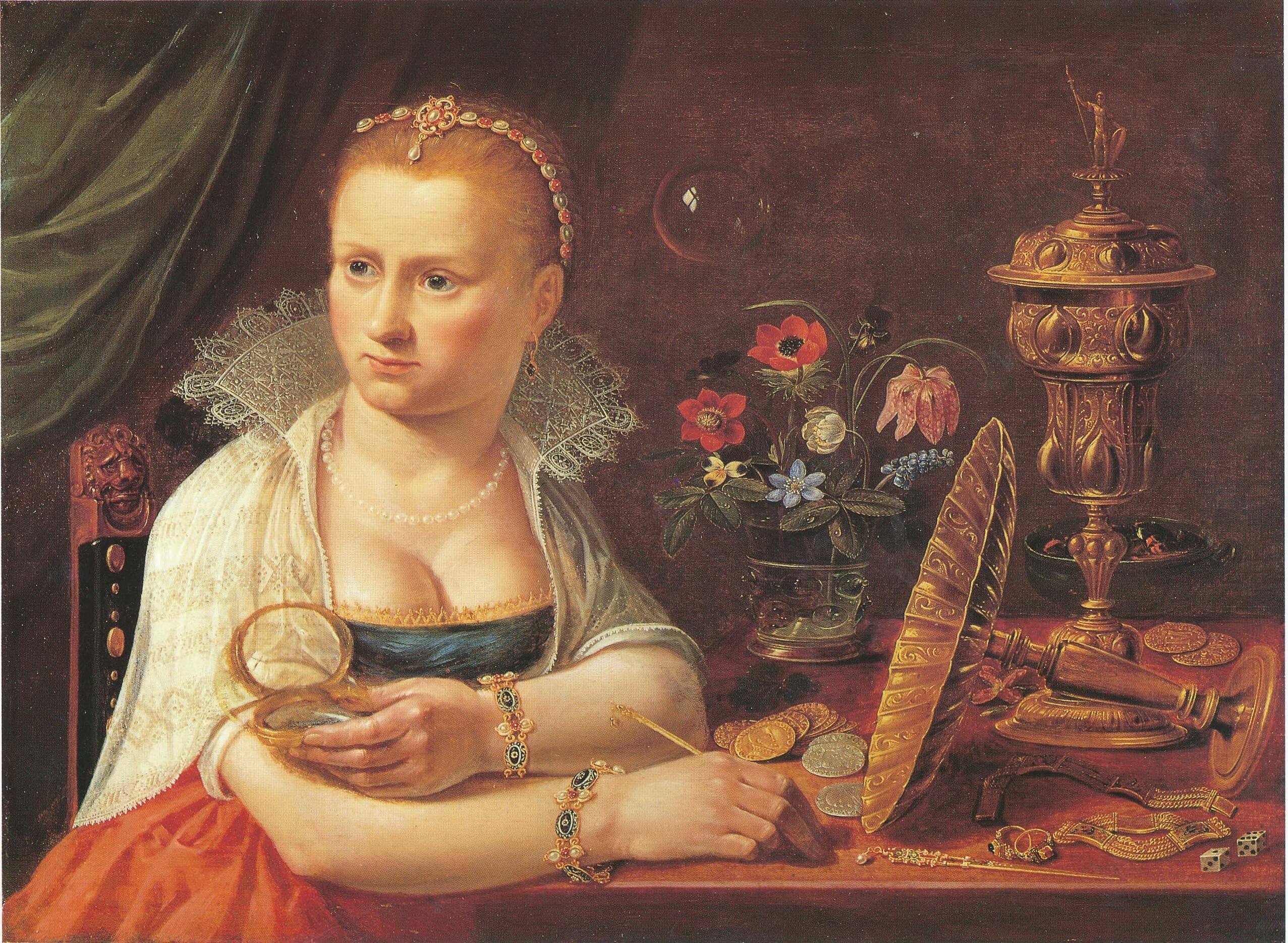 Self portrait, by Clara Peeters