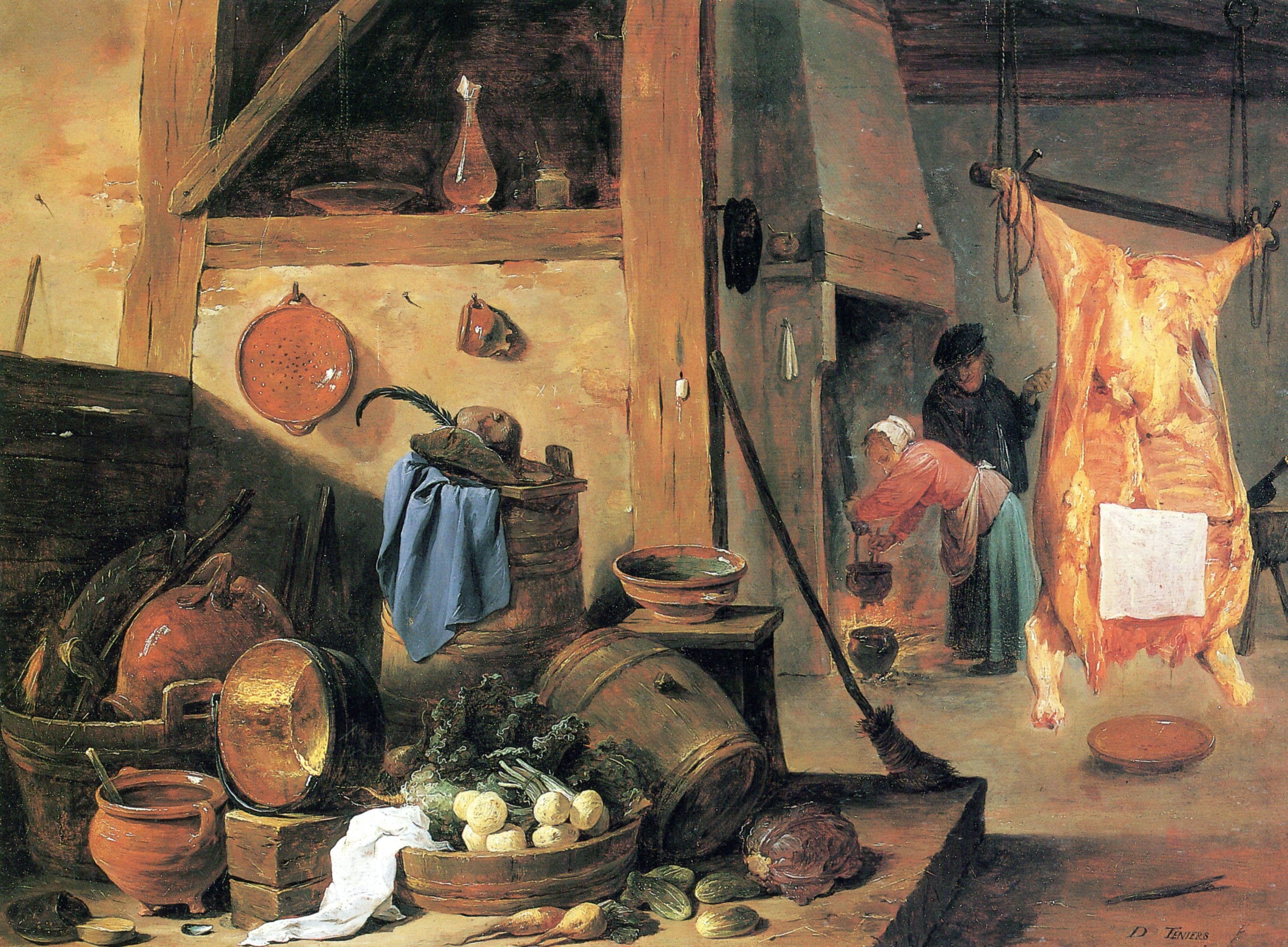 Item, paintings, people