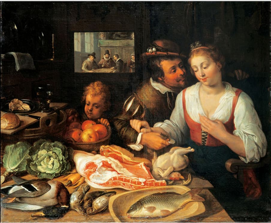 Jeremias van Winghe - Kitchen Scene