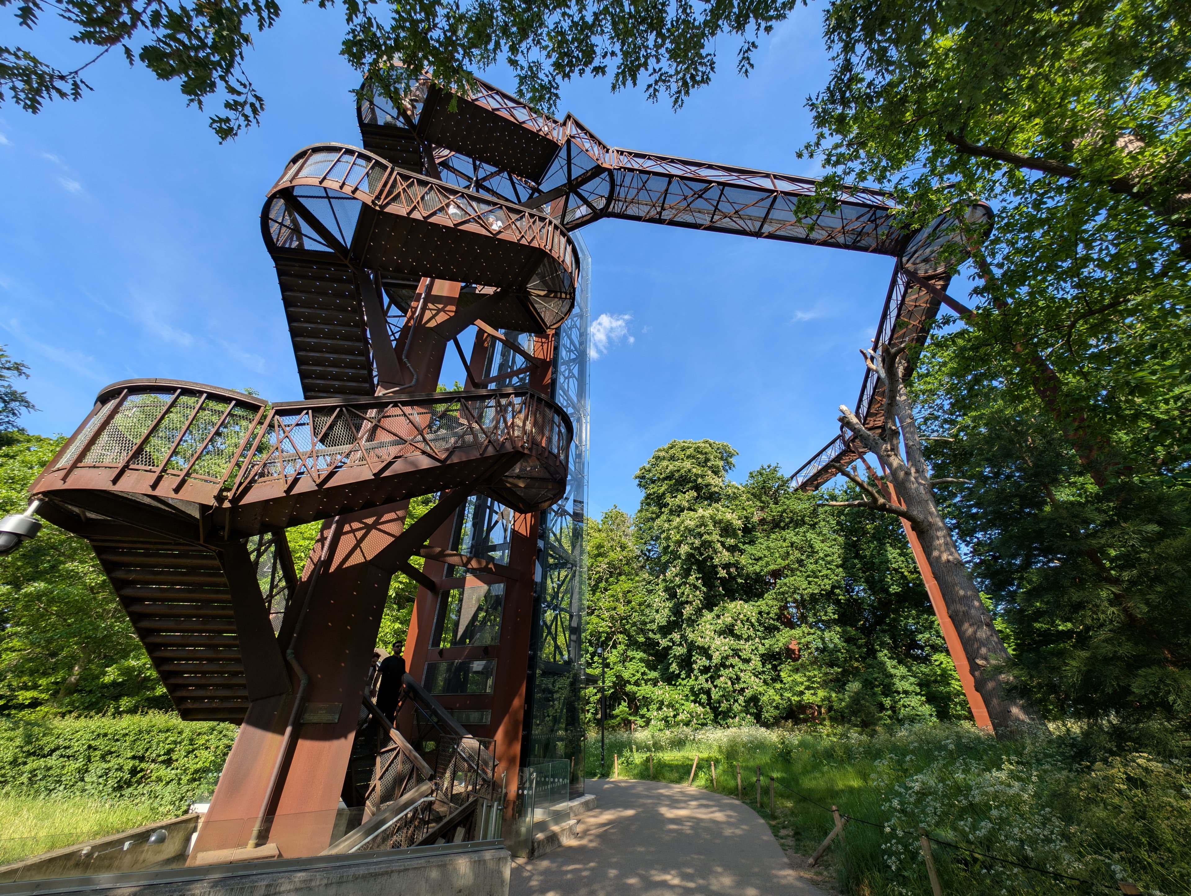Kew Gardens Treetop walkway staircase 2025-05-14