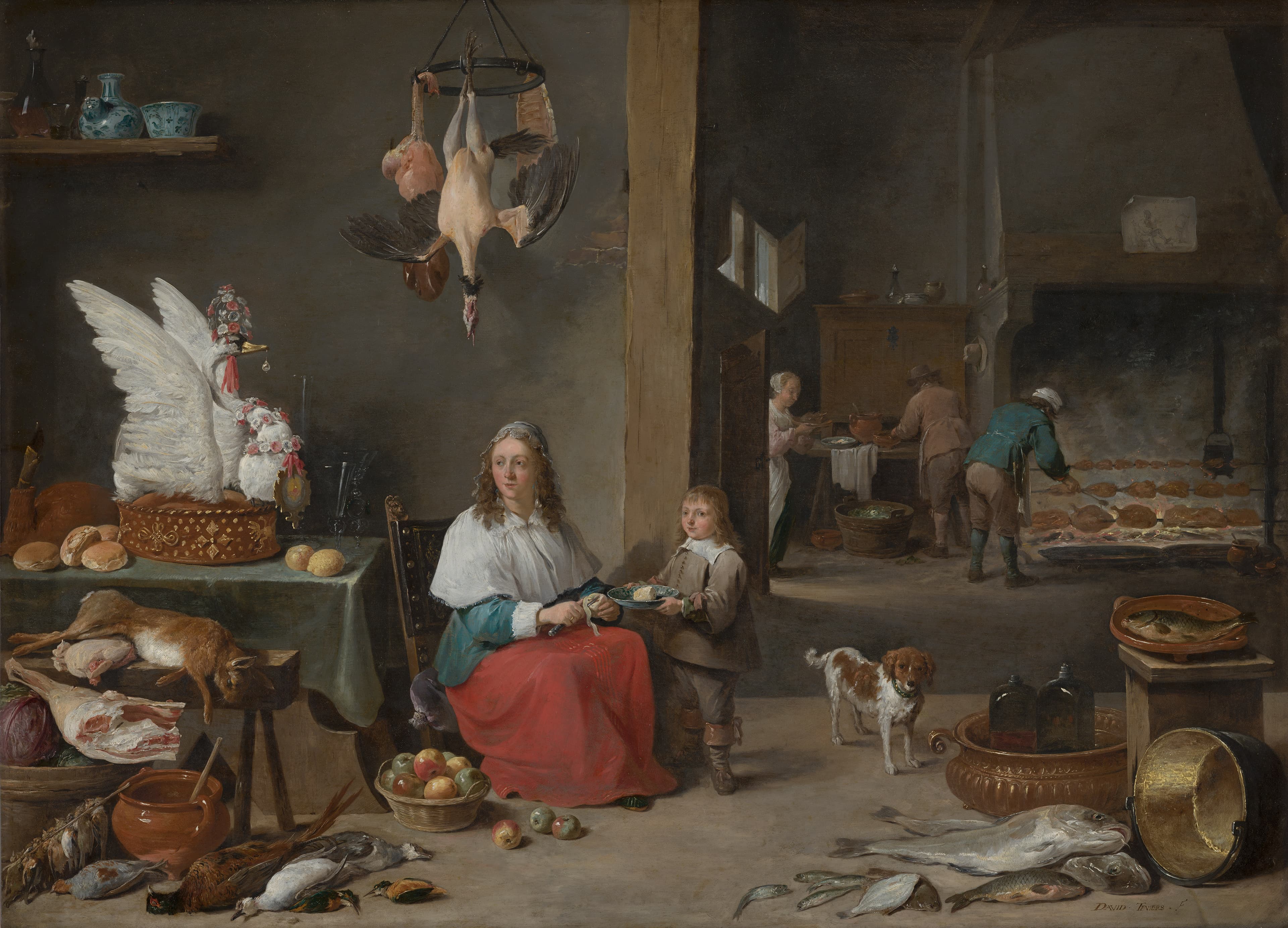 David Teniers de Jonge - Kitchen Interior - 260 - Mauritshuis