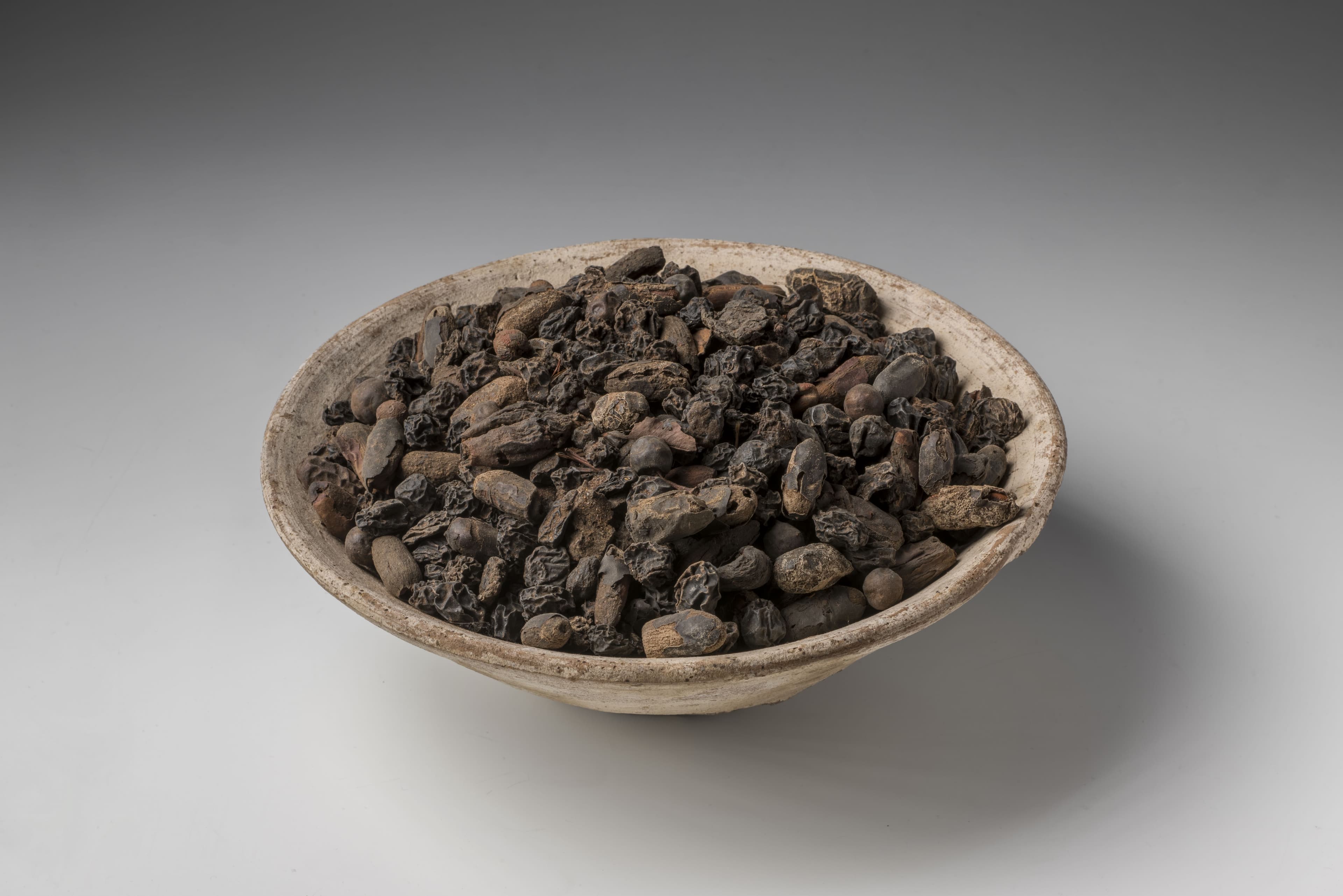 Cup containing dried fruit, clay - Museo Egizio (Turin) S 8349 p01