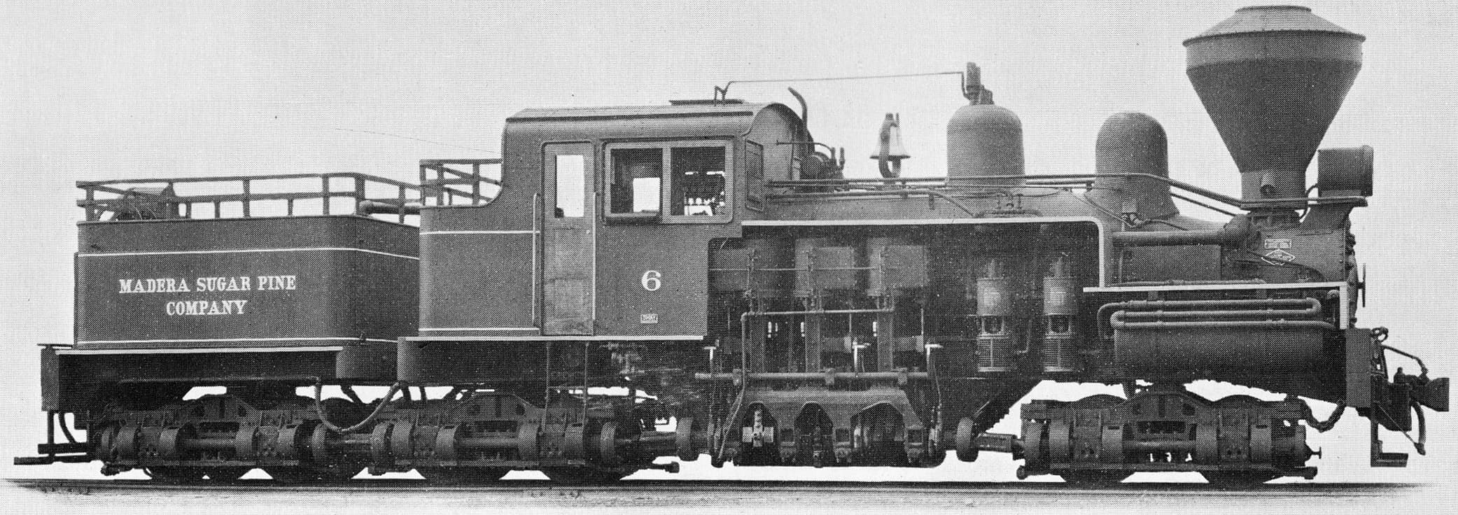 Madera Sugar Pine Locomotive 6 Builder's Photo