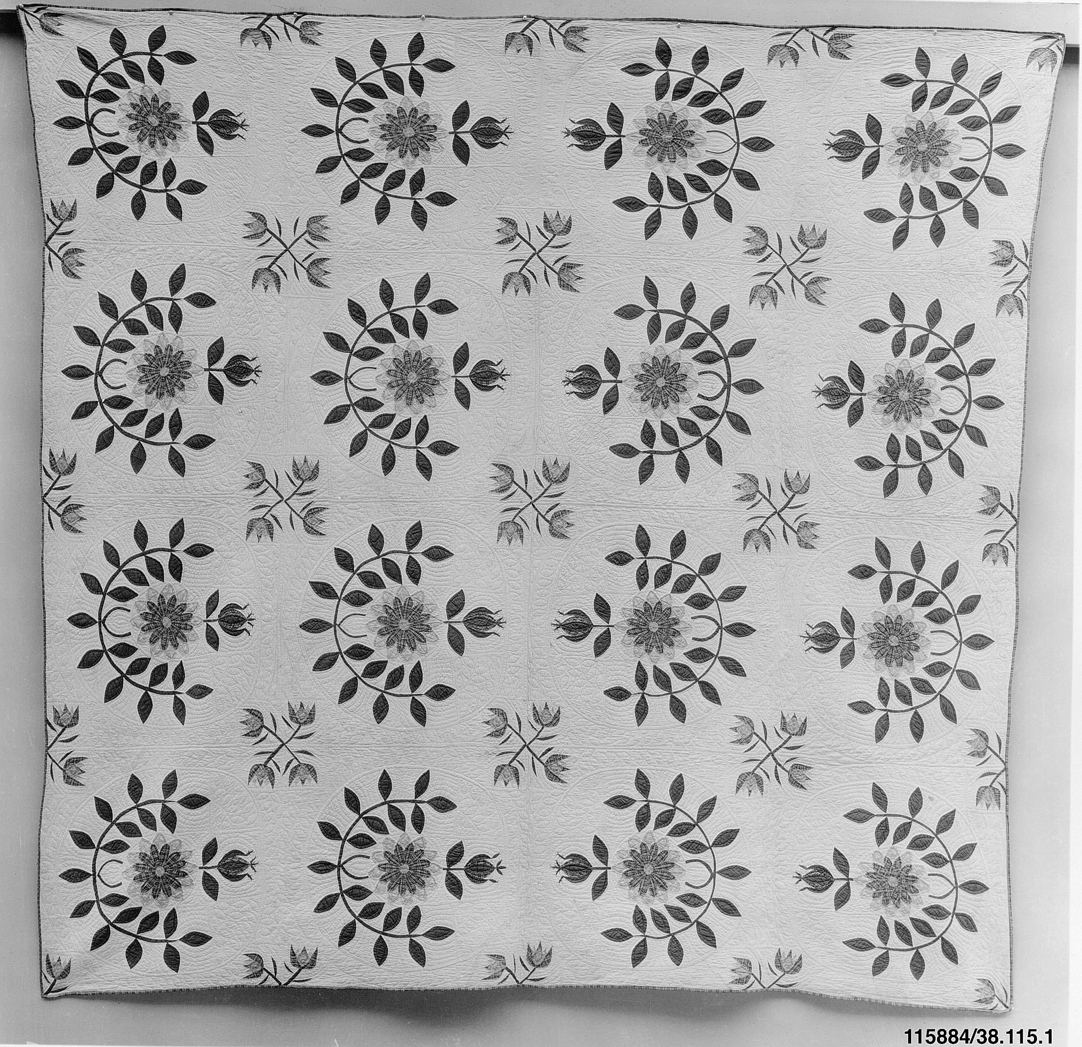 Quilt, Prairie Flower Pattern MET 115884
