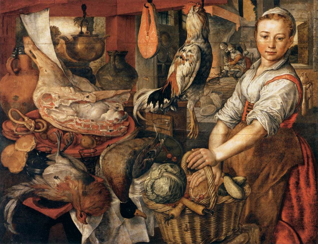 Joachim Beuckelaer - Kitchen Interior - WGA2115