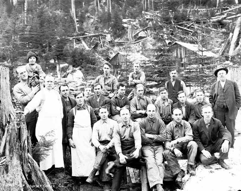 Sunset Copper Co workers, ca 1925 (PICKETT 487)