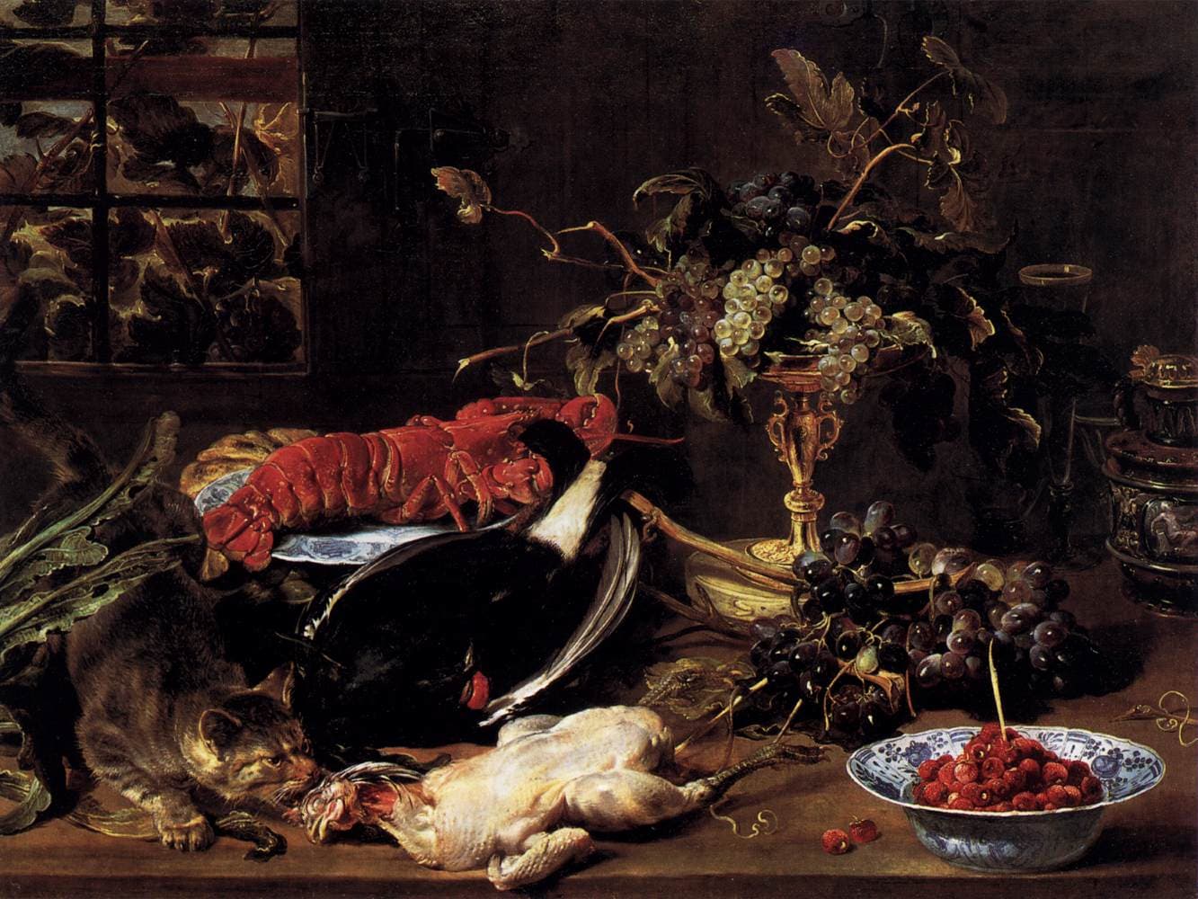 Frans Snyders - Still-Life with Crab, Poultry, and Fruit - WGA21510