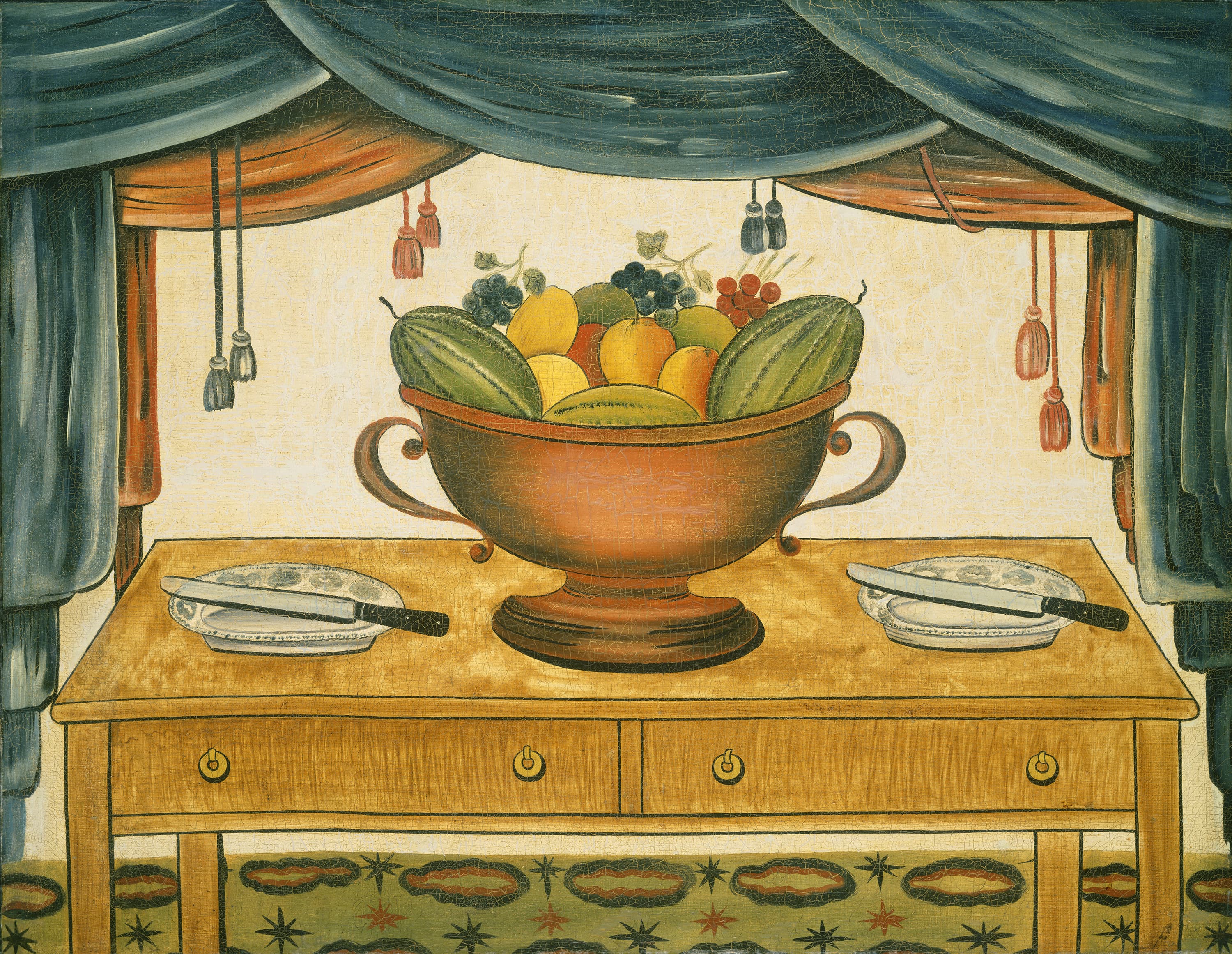 American 19th Century, Bowl of Fruit, c. 1830, NGA 59932