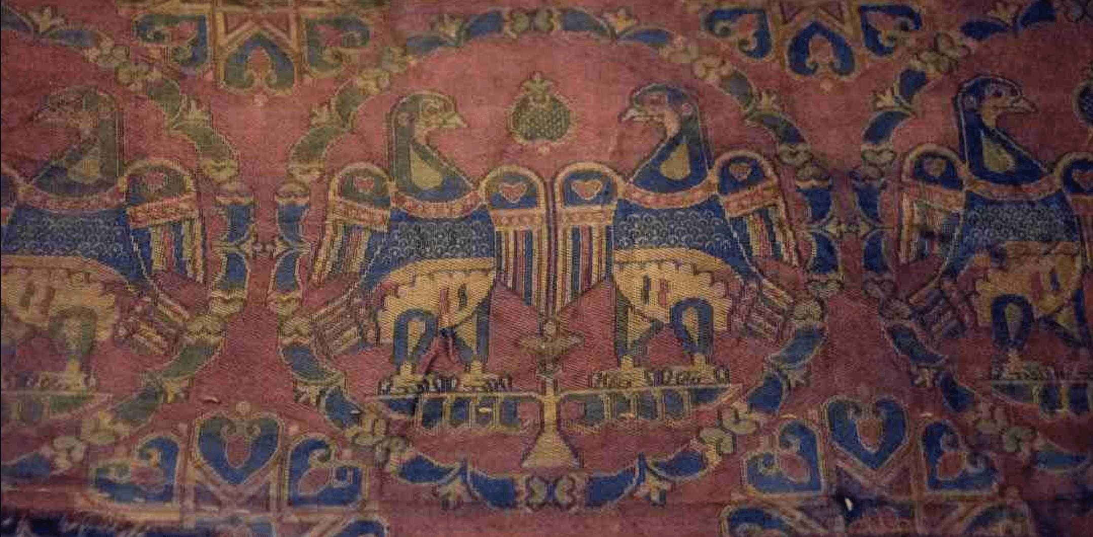 Sichuan brocade, double bird pattern 2