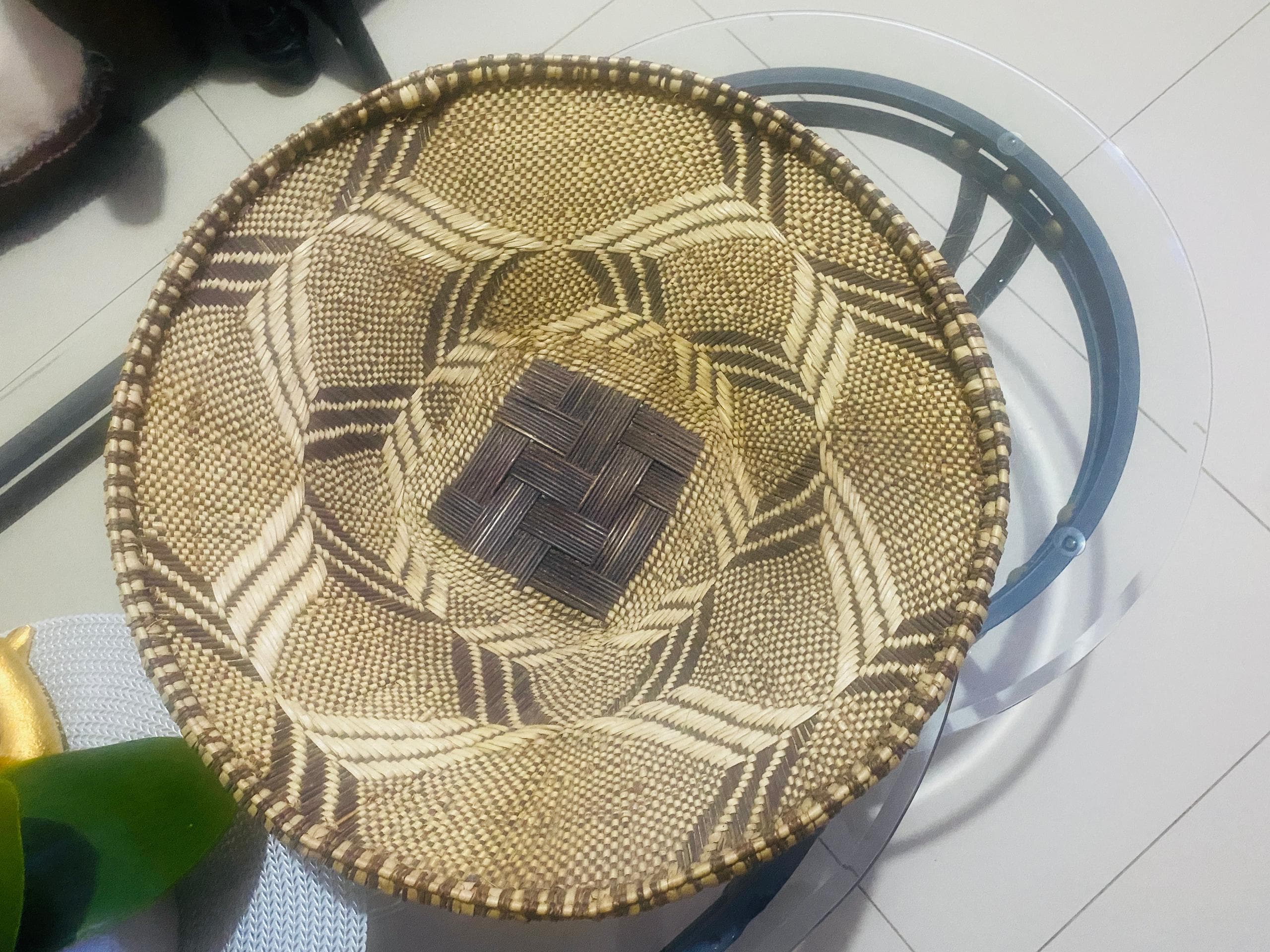 Hand woven basket